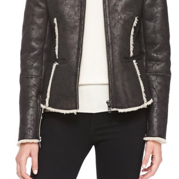 Velvet by Graham & Spencer Faux Fur lined & Faux Suede Aviator Jacket EUC Sz. XL - Picture 4 of 8